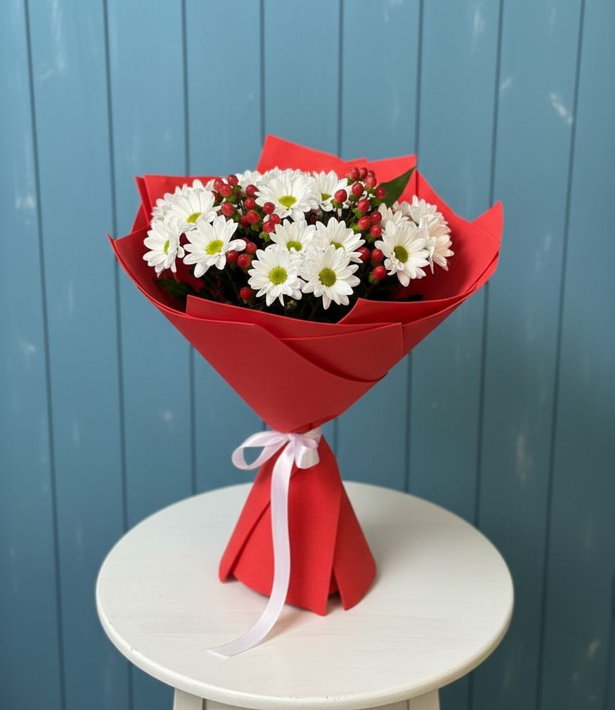 Букет цветов из: Хризантемы в Стрелецкое