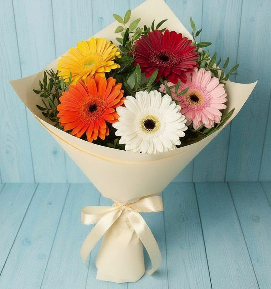 Букет цветов из: Герберы в Стрелецкое