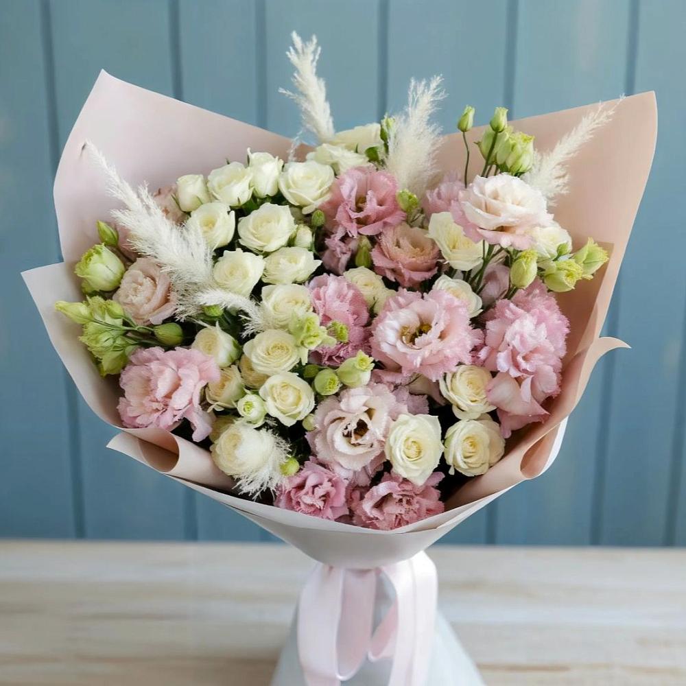 Букет цветов из: Альстромерии и Розы в Стрелецкое