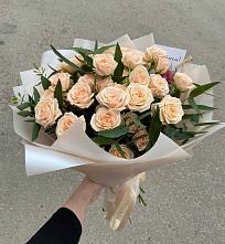 Букет Кремовые розы Латте в Стрелецкое