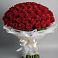 Букет 101 Красная роза Блэк Мэджик в Стрелецкое