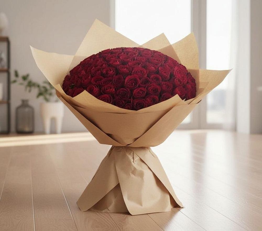 Букет 101 Красная роза в Стрелецкое