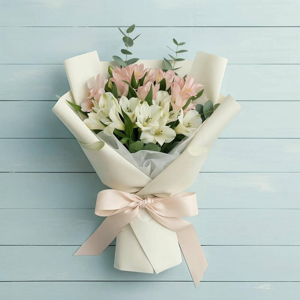 Букет цветов из: Альстромерии в Стрелецкое