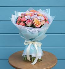 Букет цветов из:  Хризантемы и Розы #REPLACE_PRED# Стрелецкое