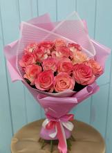 Букет 15 Розовых роз Равель в Стрелецкое