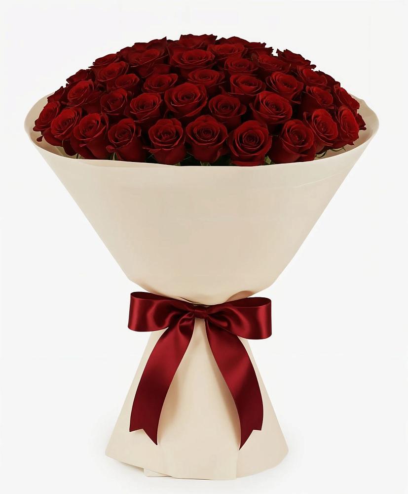 Букет 101 Бордовая роза Блэк Бакарра в Стрелецкое