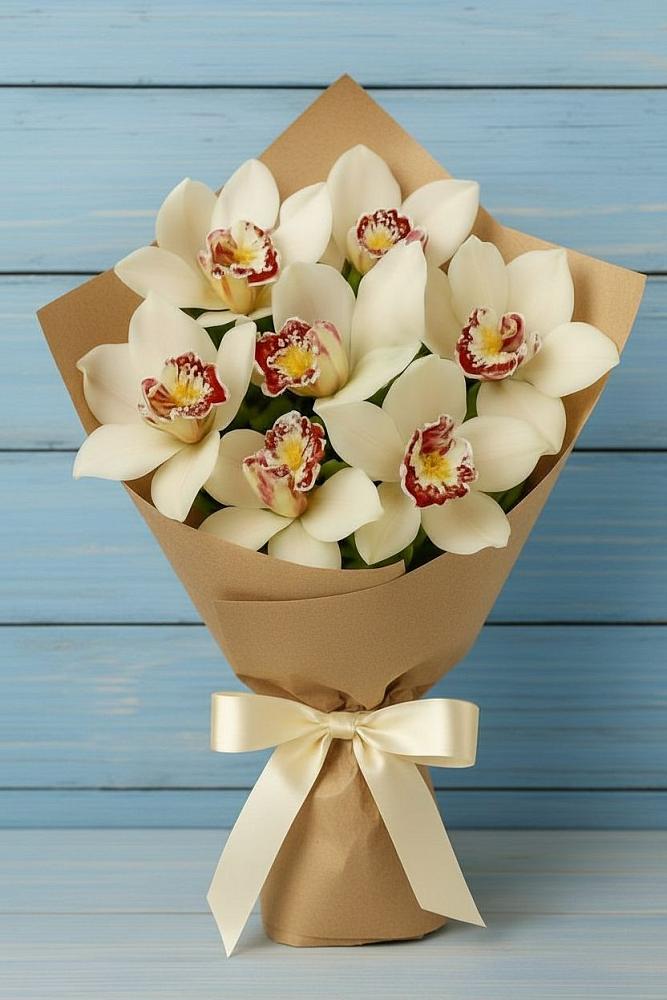 Букет цветов из: Орхидеи и Розы в Стрелецкое