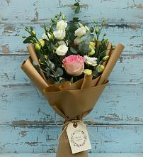 Букет цветов из:  Розы и Лизиантусы в Стрелецкое
