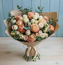Букет цветов из:  Альстромерии и Розы в Стрелецкое
